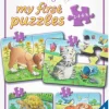 Niedliche Haustiere - Puzzle 2,4,6 Teile