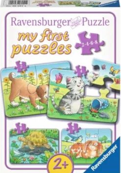 Niedliche Haustiere - Puzzle 2,4,6 Teile