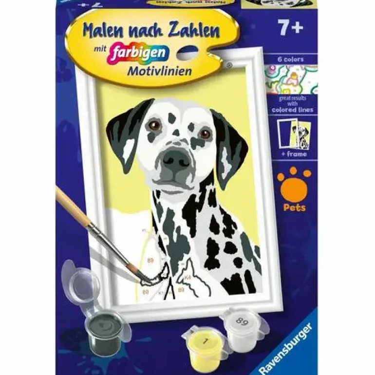 Niedlicher Hund - Malen nach Zahlen