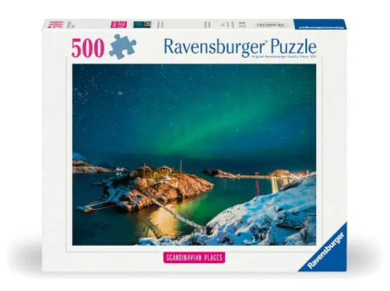 Nordlichter in Troms, Norwegen - Puzzle 500 Teile
