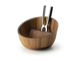 Nussschale mit Nussknacker Akazienholz