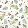 OAK LEAF AND BERRIES white Lunch-Servietten L 8838