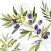 OLIVE BRANCHES Light Grey Cocktail-Servietten C104