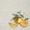 ORANGE grey Cocktail-Servietten C 960045