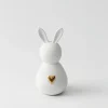 Ostern Porzellanhase ,,Klein Herr Goldenes Herz" D