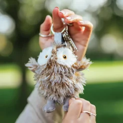 Owl Plush Keyring Eule