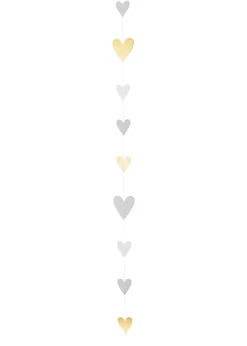 Papierkette „Goldherzen", L.140cm