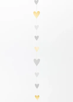 Papierkette „Goldherzen", L.140cm