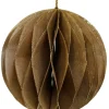 Papierkugel braun, faltbar mit Magnet 10cm