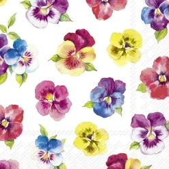 PEPPY PANSIES Lunch-Servietten L1033400