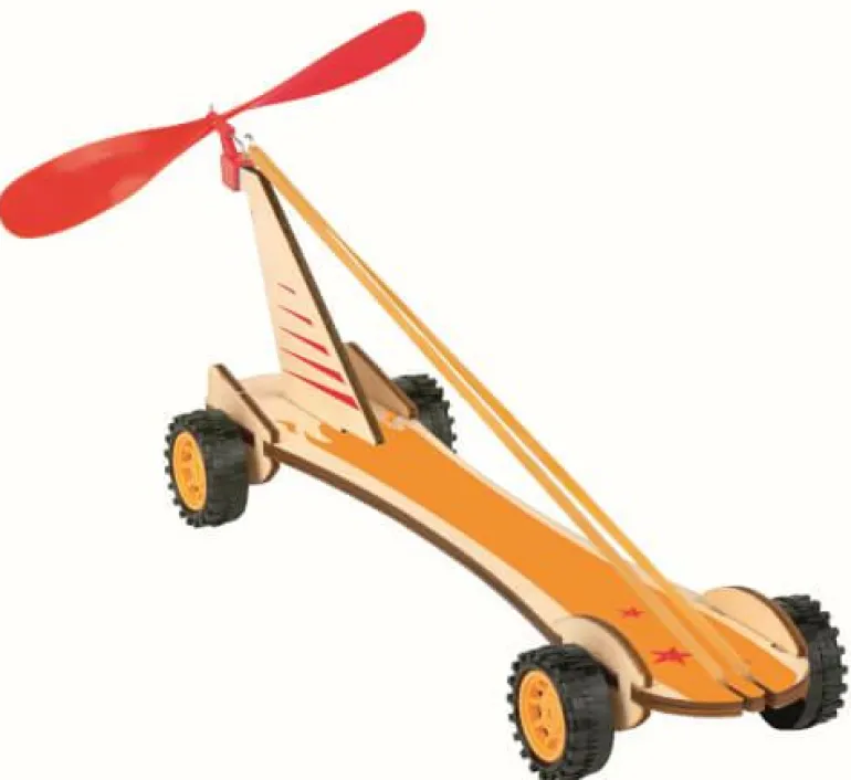 PhänoMINT Bausatz Rennwagen Gummimotor