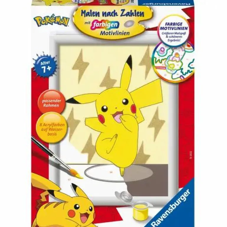 Pikachu - Malen nach Zahlen