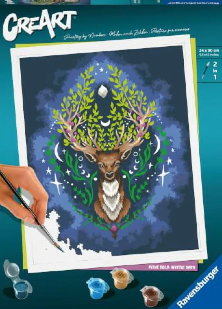 Pixie Cold: Mystic Deer - Malen nach Zahlen