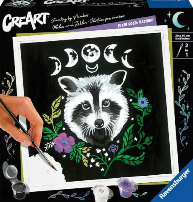 Pixie Cold: Racoon - Malen nach Zahlen