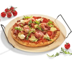 Pizza Stein inkl. Gestell rund, 30 cm