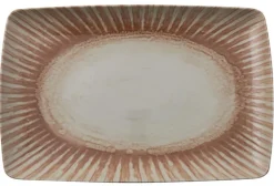 Platte Rechteckig 35X22cm Sunlight Red (Stoneware)
