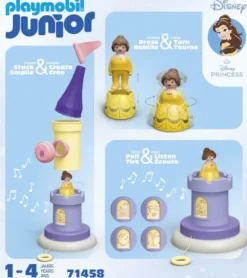 PLAYMOBIL® JUNIOR & Disney™ Belles Spielturm mit M