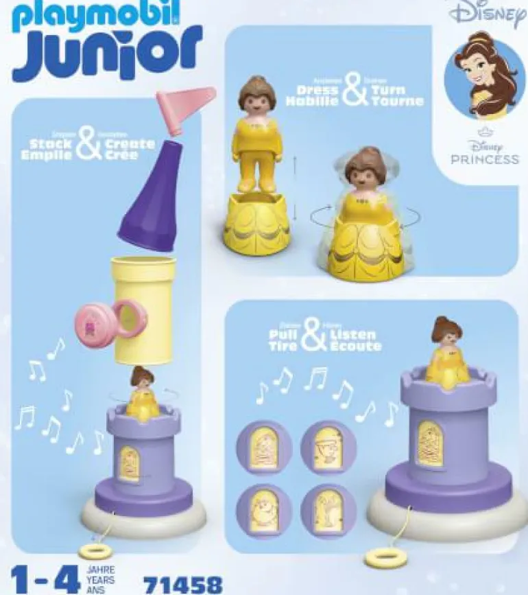 PLAYMOBIL® JUNIOR & Disney™ Belles Spielturm mit M