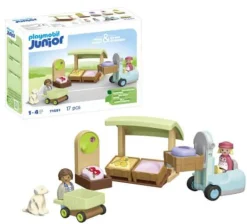 PLAYMOBIL® JUNIOR Bio-Marktstand & Gabelstapler 71