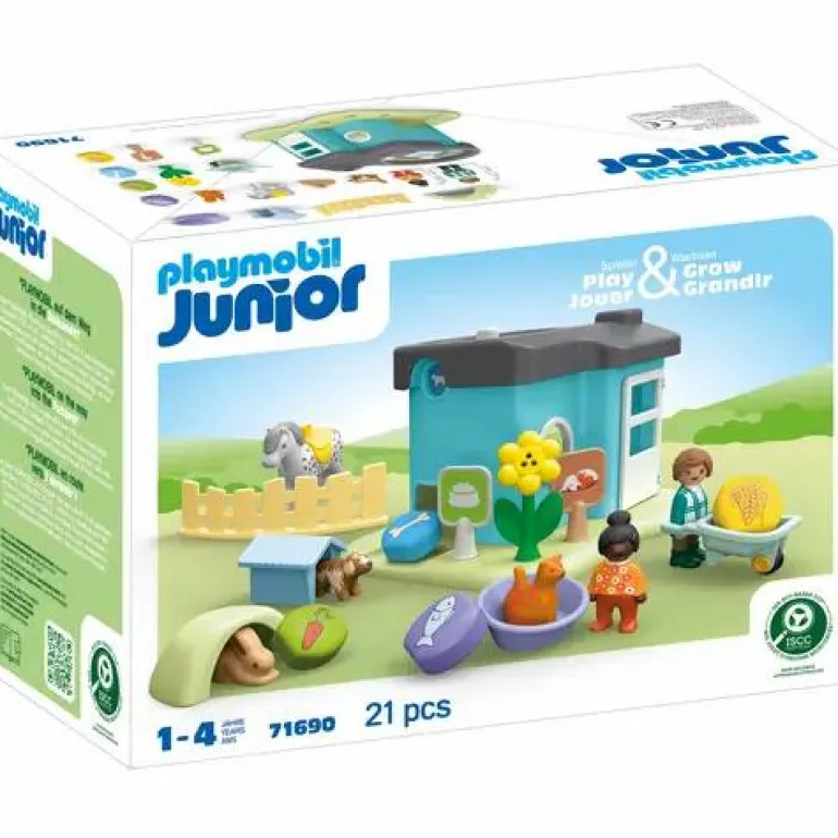 PLAYMOBIL® JUNIOR Tierpension mit Futterspender 71