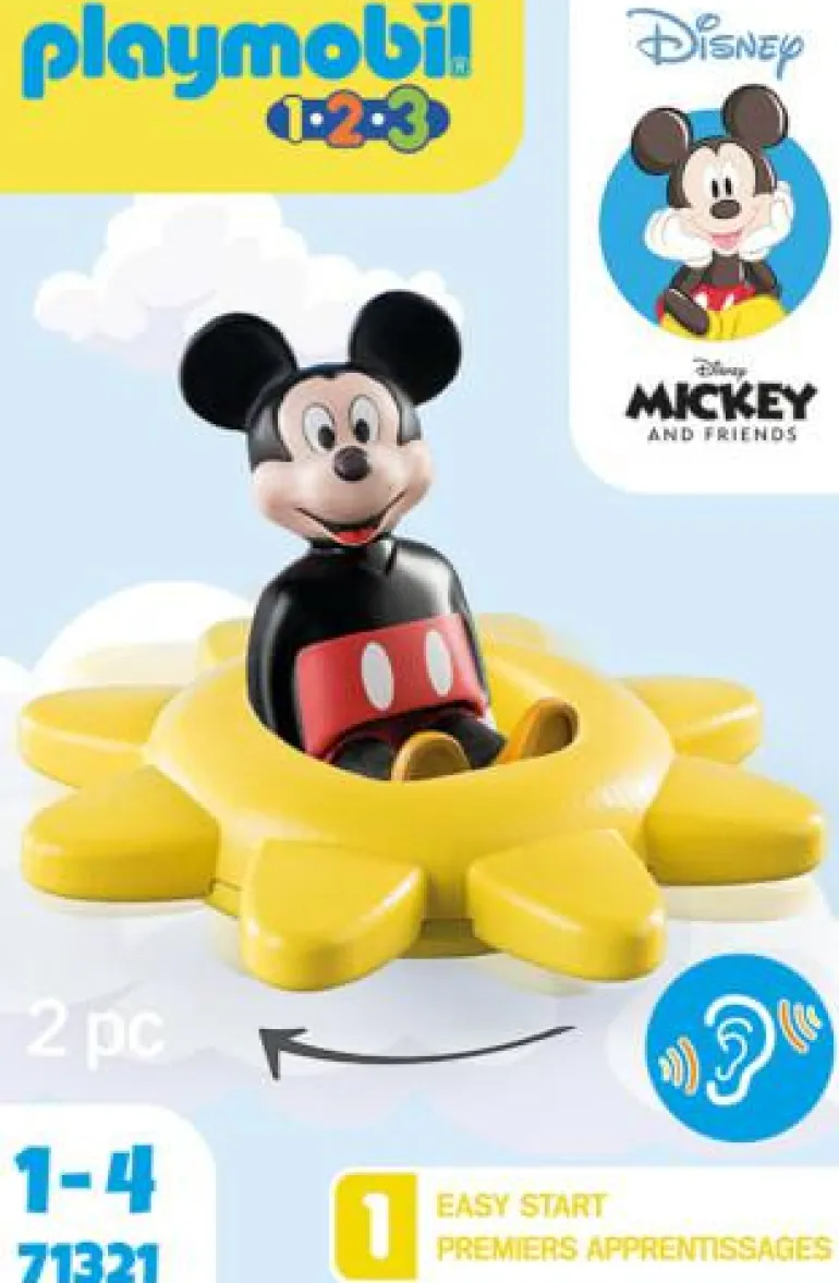 PLAYMOBIL® 1,2,3 & Disney™ Mickys Drehsonne mit Ra