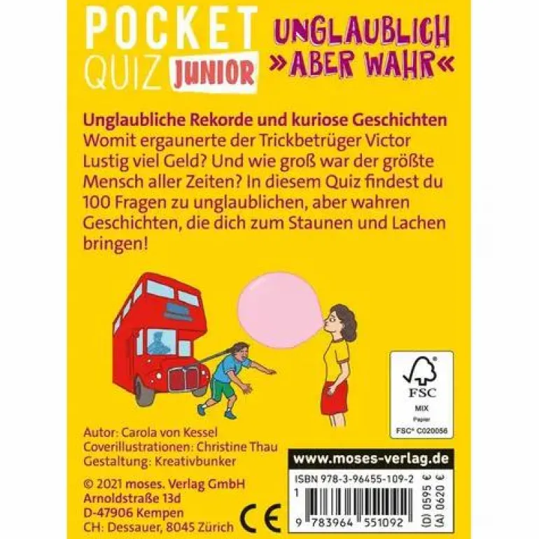 Pocket Quiz junior Unglaublich