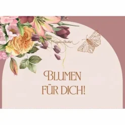 Pop-Up-Grußkarte Blumen - Blütenzauber