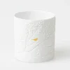 Porzellanlicht „Goldvogel", Ø:.6,5cm, H.7cm