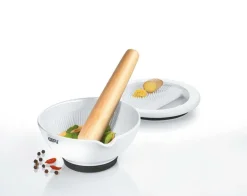Porzellanmörser mit Ingwerreibe Suri