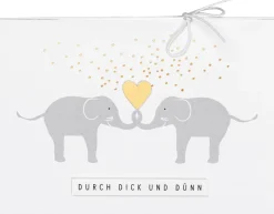 Pärchenkarte „Durch dick und dünn"