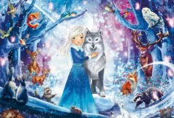 Prinzessin im Winterwald, Puzzle 100 Teile