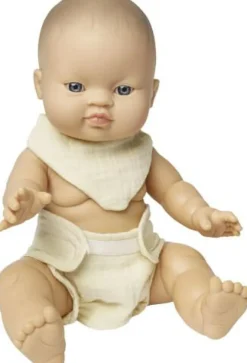 Puppen-Babyset mit Stoffwindel und Lätzchen aus 10