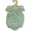 Puppen-Body Mit Rüschen Gr.35-45cm Aus 100 Bio-Bau