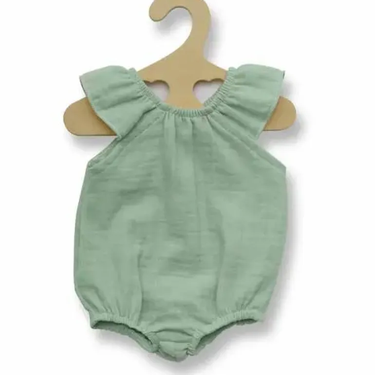 Puppen-Body Mit Rüschen Gr.35-45cm Aus 100 Bio-Bau
