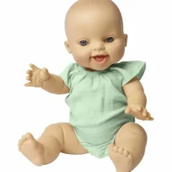 Puppen-Body Mit Rüschen Gr.35-45cm Aus 100 Bio-Bau