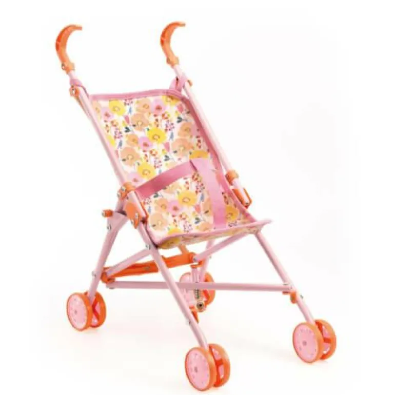 Puppenbuggy Flowers - 54 cm