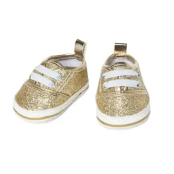 Puppen-Glitzer-Sneakers, gold, Gr. 38-45 cm