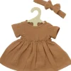 Puppenkleid aus 100 % Bio-Baumwolle mit Rüschen un