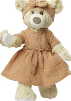 Puppenkleid aus 100 % Bio-Baumwolle mit Rüschen un