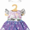 Puppen-Kleid Fee und Einhorn mit Wendepailletten u