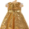 Puppen-Kleid ''Goldstar'', Gr. 35-45 cm
