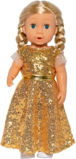 Puppen-Kleid ''Goldstar'', Gr. 35-45 cm