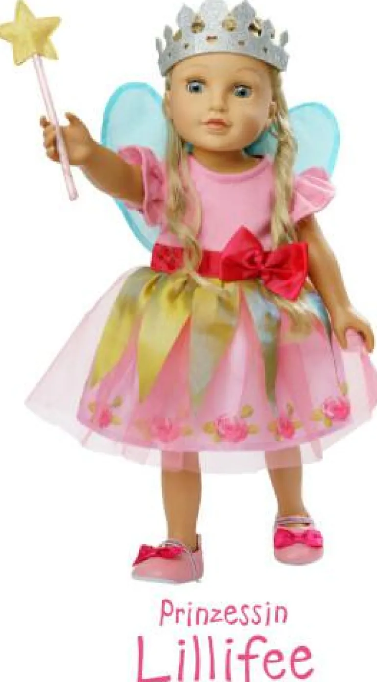 Puppenkleid ''Prinzessin Lillifee'' mit pinker Sch