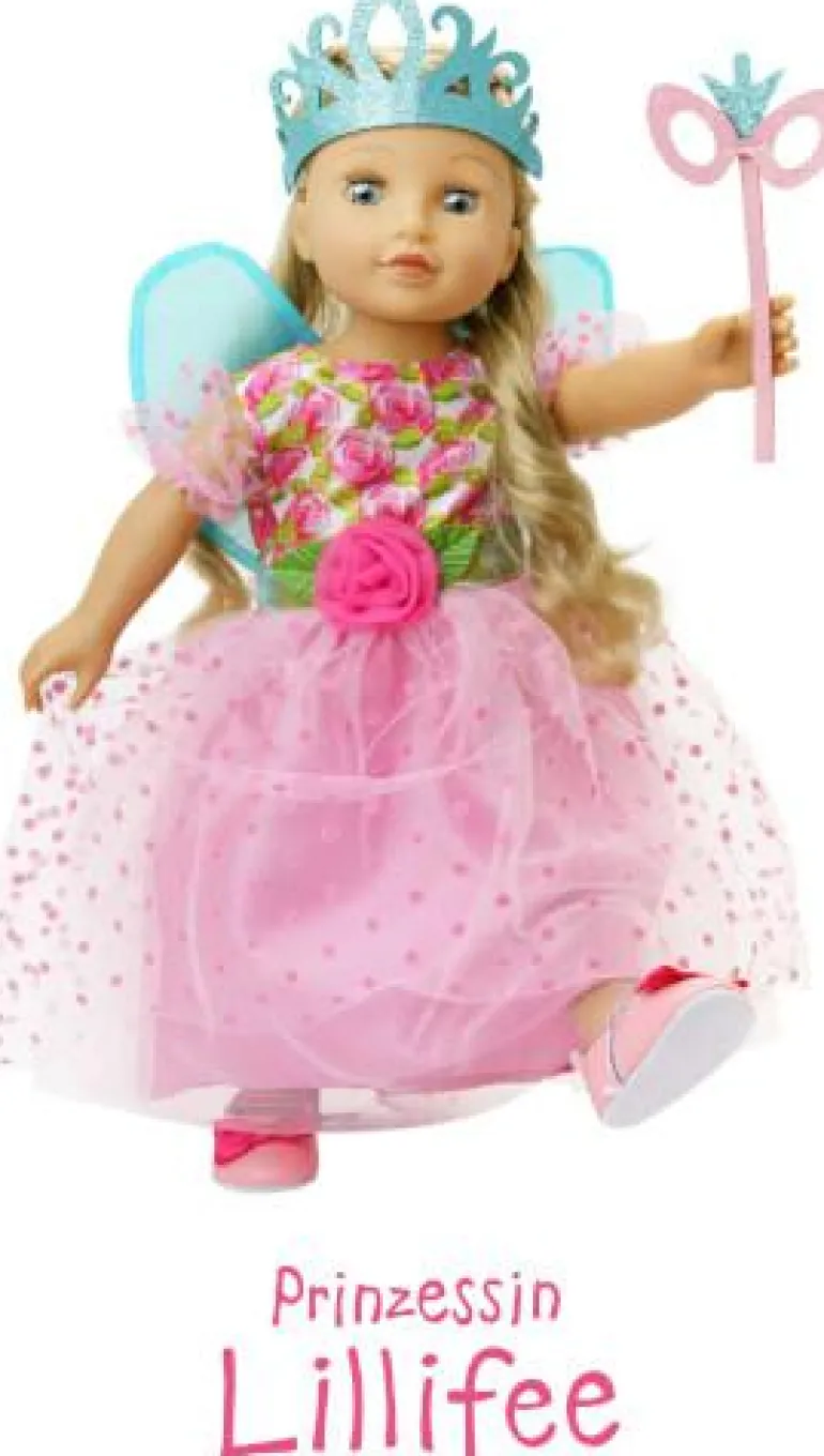 Puppenkleid ''Prinzessin Lillifee'' mit Glitzerkro