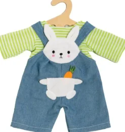 Puppen-Latzhose mit Ringelshirt ''Bunny Lou'', Gr.