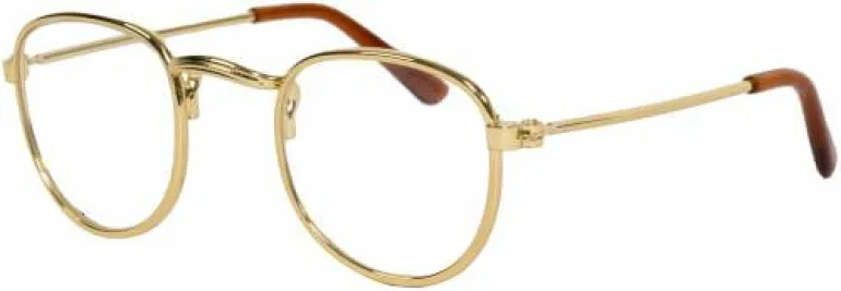 Puppen-Lesebrille, gold