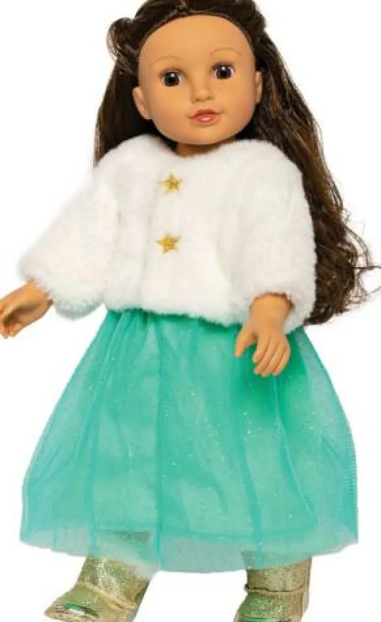 Puppen-Plüschjacke ''Yuki'' mit Tüllrock, Gr. 35-4