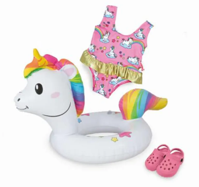 Puppen-Schwimmset ''Einhorn Henri'', Gr. 28-35 cm