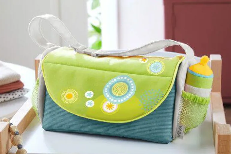 Puppen-Wickeltasche Sommerwiese