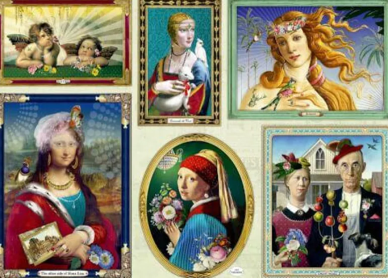 Puzzle Sechs Klassiker - B.Behr (1000 Teile)